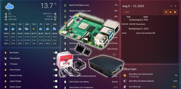 Home Assistant Smart Home auf Raspberry PI 4 B mit 4GB RAM 64GB SD