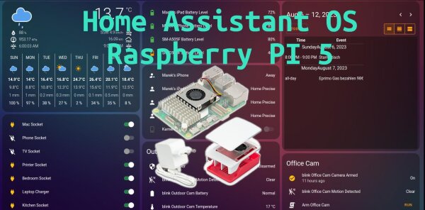 Home Assistant Smart Home Raspberry PI 5 4GB RAM 64GB MicroSD active cooling