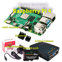 Home Assistant on Raspberry PI 4 B mit 8GB RAM 64GB SD