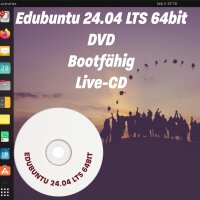 Edubuntu 24.04 LTS Desktop Live-CD Installations DVD+R DL