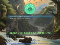 openSUSE Leap 15.5  All In One alle Versionen auf USB3.0 Stick 32GB