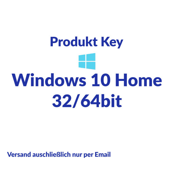 Microsoft Windows 10 Home 32 / 64 Bit - Produktschlüssel - 1  Key - 1 Gerät - Mehrsprachig