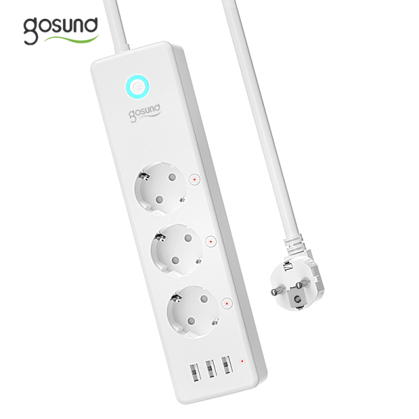 Gosund P1 Smart WiFi Power Strip with 3 AC Outlets and 3 USB Ports, Compatible with Alexa and Google Home