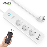 Gosund P1 Smart WLAN Steckdosenleiste mit 3 AC-Steckdose und 3 USB Alexa Google Home