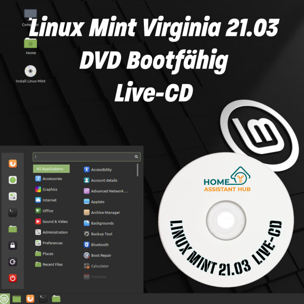 Linux Mint 22.01 Install and Live-CD on DVD+R