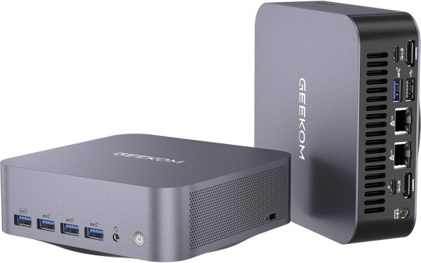 GEEKOM AI Mini PC GT1 Mega – Intel Core Ultra 9 185H, 16 Cores 22 Threads, Up to 5.1GHz, 2.5Gbps Dual LAN, Mini Gaming PC with Windows 11 Pro, 32GB DDR5 RAM + 2TB SSD