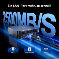 GEEKOM AI Mini PC GT1 Mega – Intel Core Ultra 9 185H, 16 Cores 22 Threads, Up to 5.1GHz, 2.5Gbps Dual LAN, Mini Gaming PC with Windows 11 Pro, 32GB DDR5 RAM + 2TB SSD