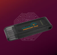 Linux Ubuntu 24.04 LTS Live-CD on Kingston DataTraveler...